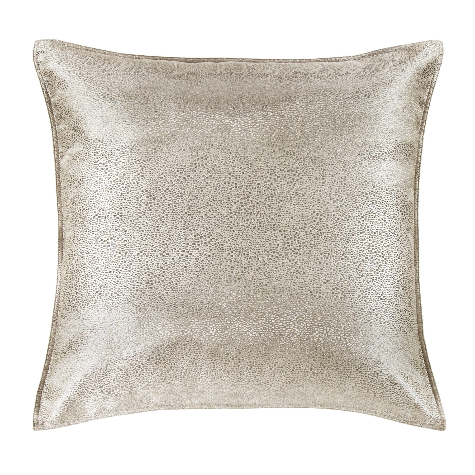 Hiend Accents Marilyn Modern Bubble Metallic Jacquard Euro Sham, 27" x 27", 1PC
