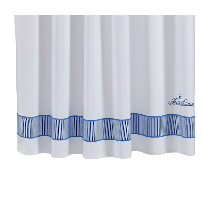 Brooks Brothers Fancy Border Shower Curtain On Sale Bed Bath