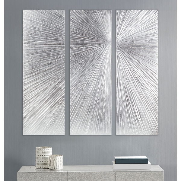 Madison Park Signature Sunburst Hand Painted Triptych 3-piece