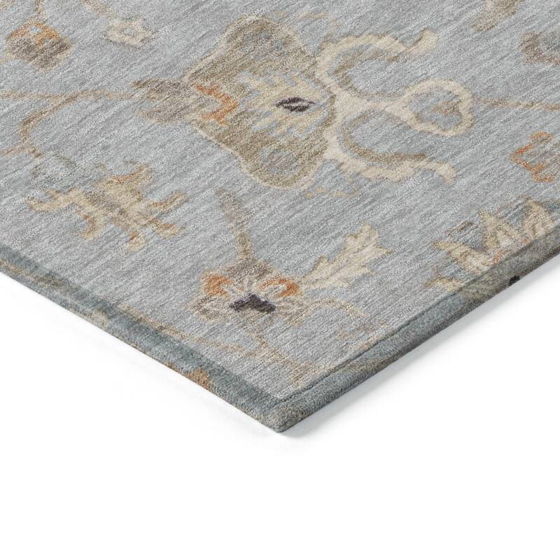 HomeRoots Floral Traditional Rectangle Outdoor Rug