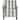 SAFAVIEH Easton Grey/ White Stripe Silver Nail Heads With Awning Stripes Club Chair - 28.3" x 33.1" x 31.7"