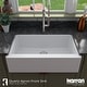 preview thumbnail 37 of 65, Karran Farmhouse/Apron-Front Quartz Single Bowl Kitchen Sink Kit