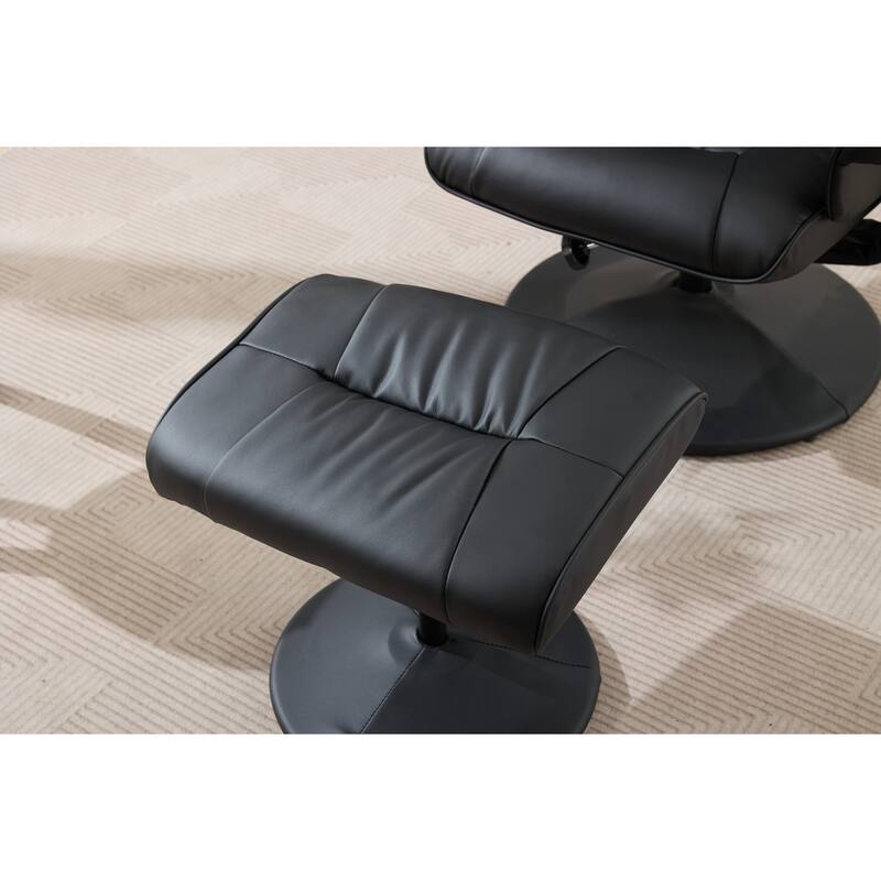 360° Swivel Massage Lounge Chair with 5-Point Vibration & Heated Seat