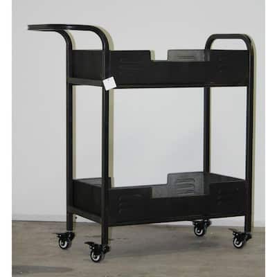 Keller Industrial Metal Bar Cart
