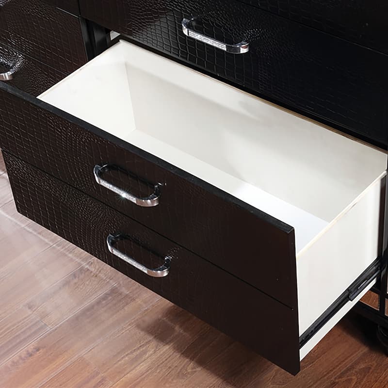 Ruff Contemporary 56-inch Wide 9-Drawer Solid Wood Dresser by Furniture of America