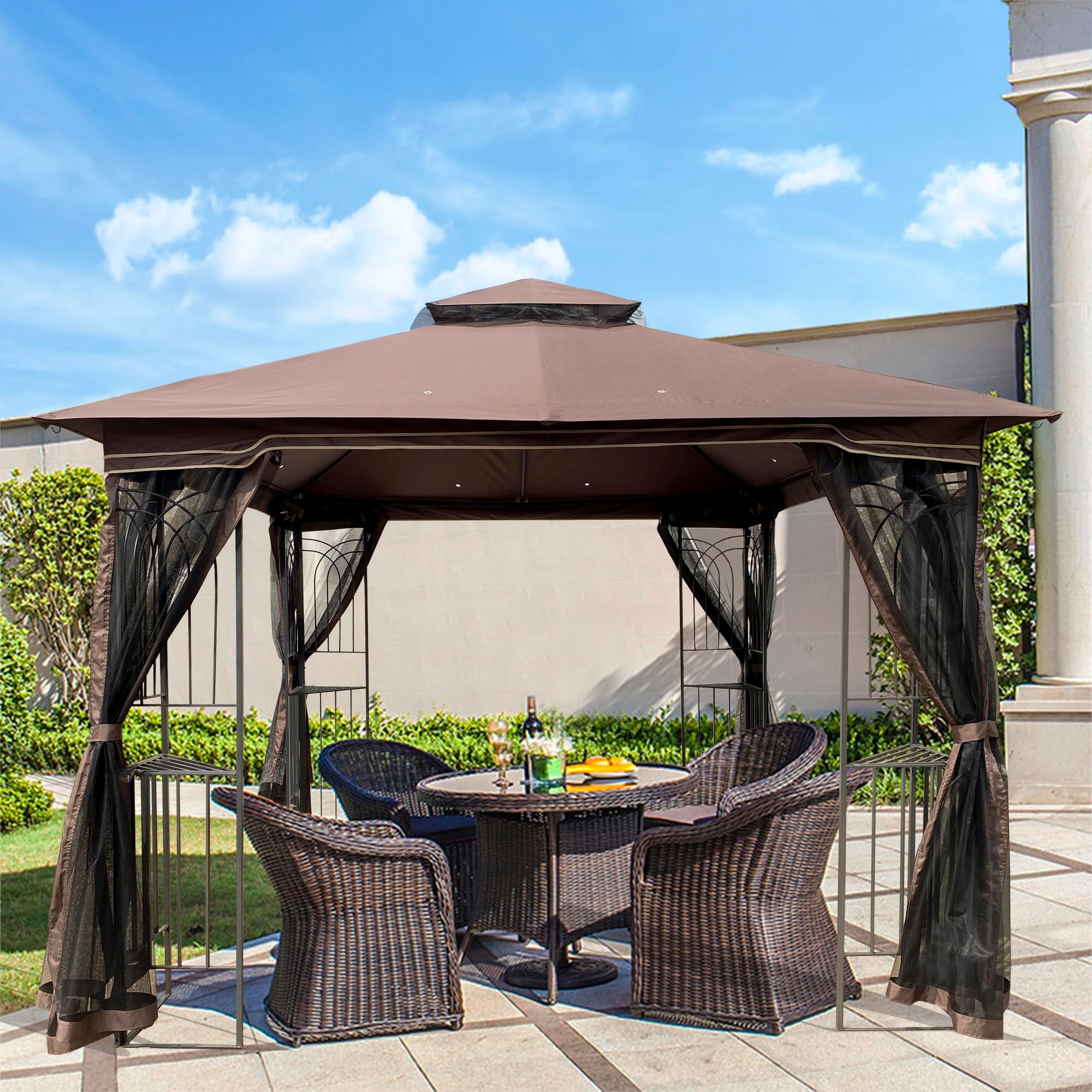 10x10 Outdoor Patio Gazebo Canopy Tent 