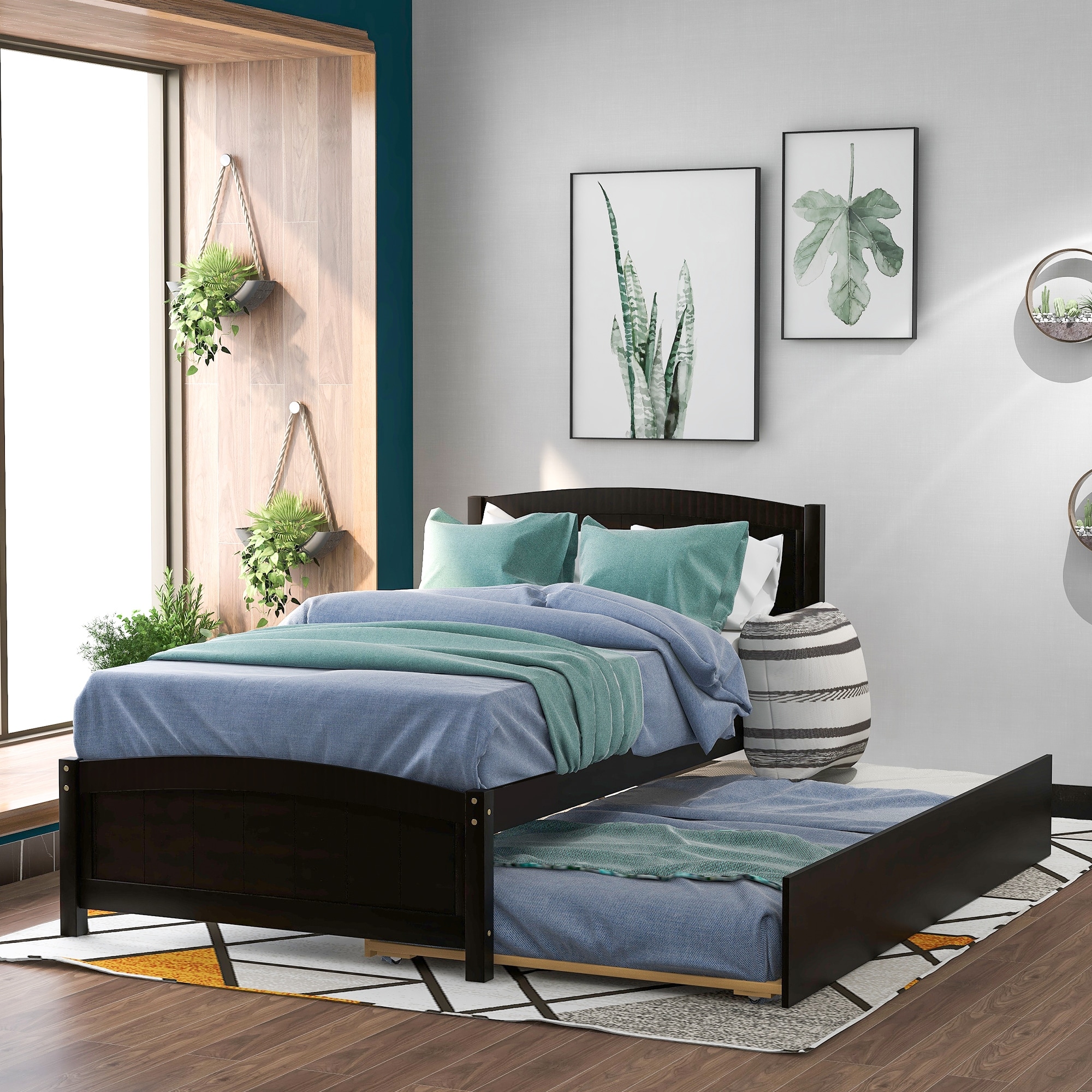 Solid pine twin store bed