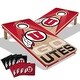 preview thumbnail 1 of 5, Utah Utes NCAA 2x4 Professional Cornhole Board Set Include Carrying Case