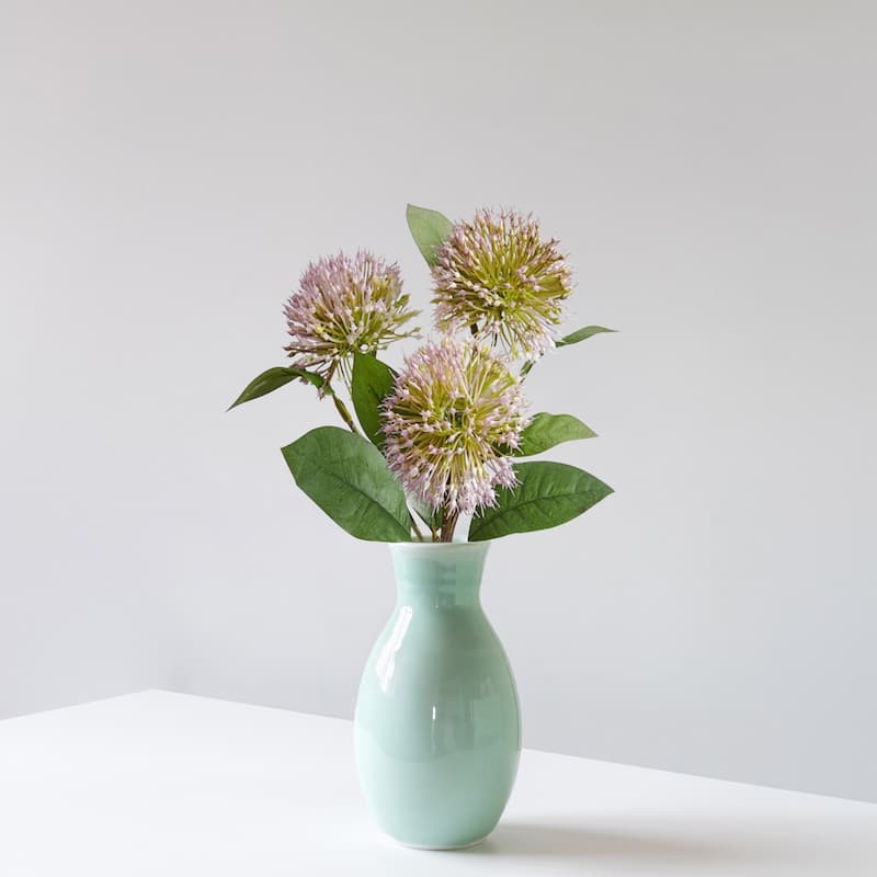 Chinese Sweet Gum Blossom Artificial Spray - 15" - Lavender Purple