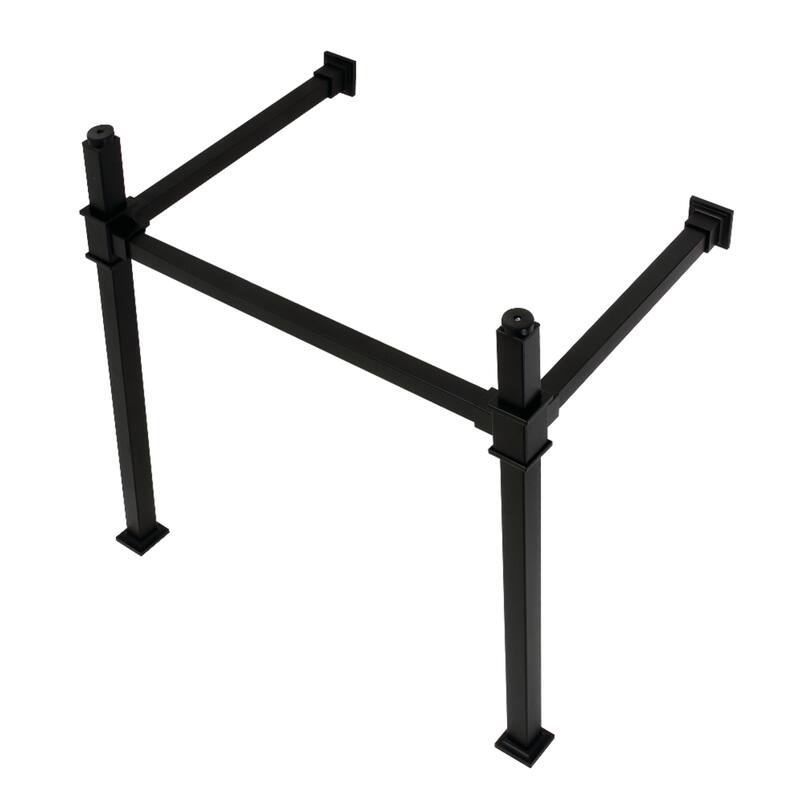 Kingston Brass Fauceture Stainless Steel Console Sink Legs - Matte Black