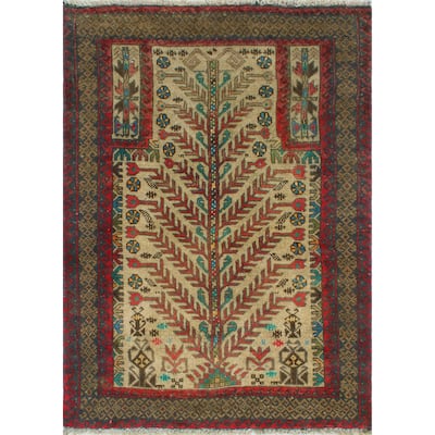 Fine Vintage Distressed Allyssa Beige/Rust Runner - 2'4" x 3'4"