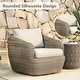 preview thumbnail 14 of 78, Patio Wicker Furniture Set Outdoor Rattan Bistro Set