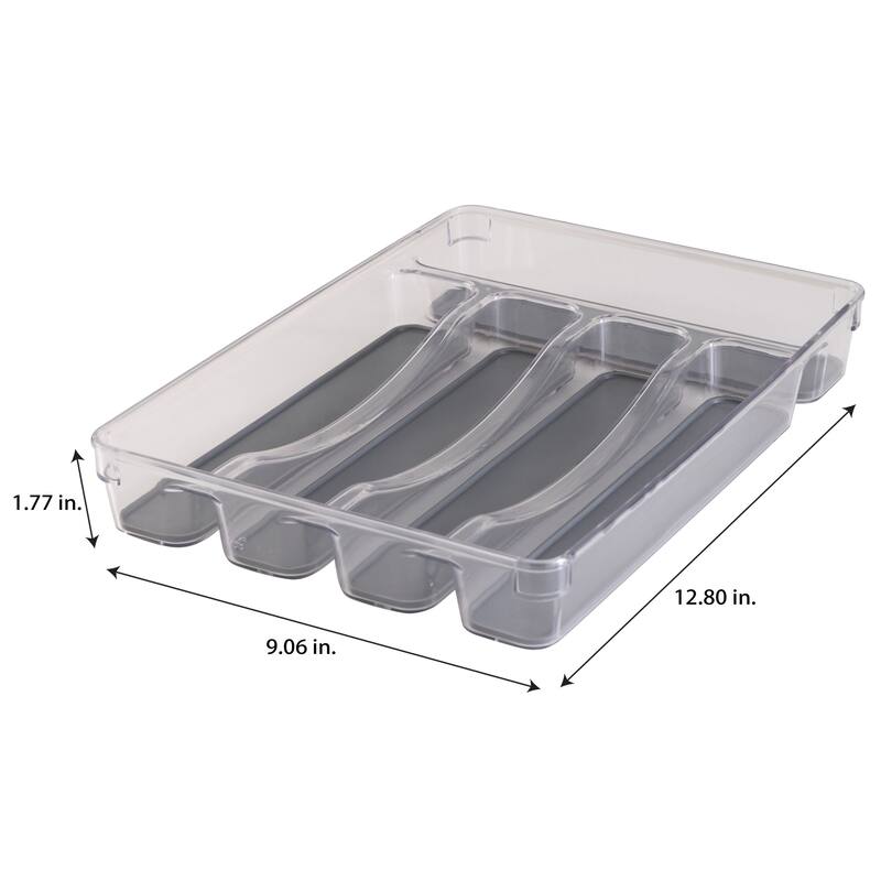 Kitchen Details 5 Compartment Cutlery Tray - 12.8"x 9"x 1.77"