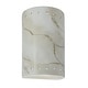 preview thumbnail 1 of 0, Justice Design Ambiance - Small ADA Cylinder w/ Perfs Wall Sconce - Open Top & Bottom - Replaceable Bulb Carrara Marble
