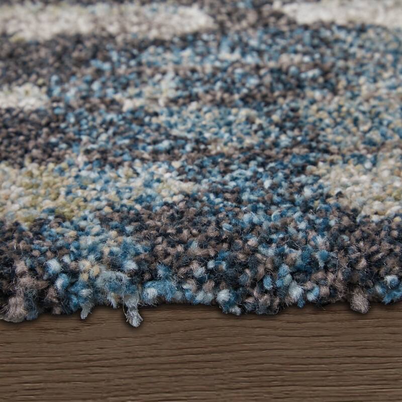 HomeRoots Abstract Industrial Rectangle Area Rug