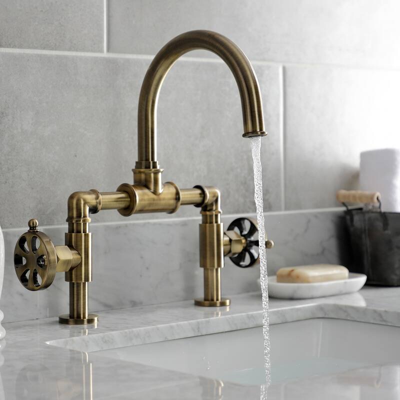 Kingston Brass Belknap Bridge Bathroom Faucet