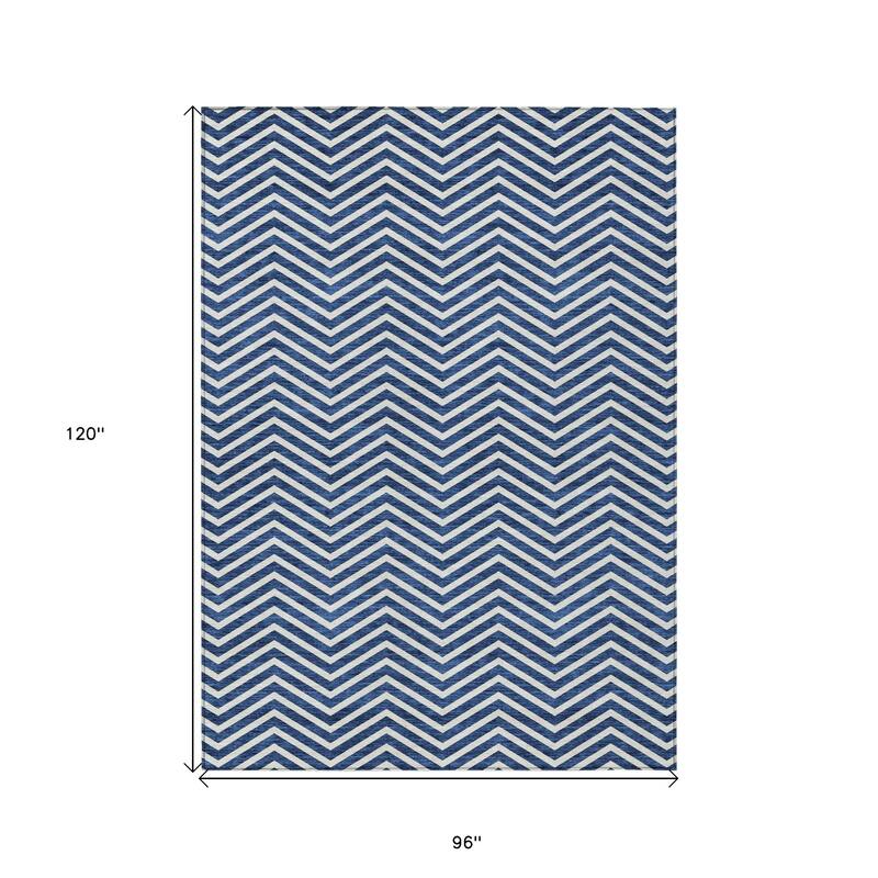 HomeRoots Chevron Transitional Rectangle Outdoor Rug