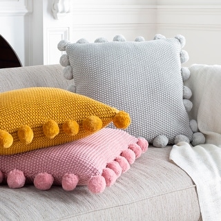 Artistic Weavers Pam Knitted Pom Pom 20-inch Throw Pillow
