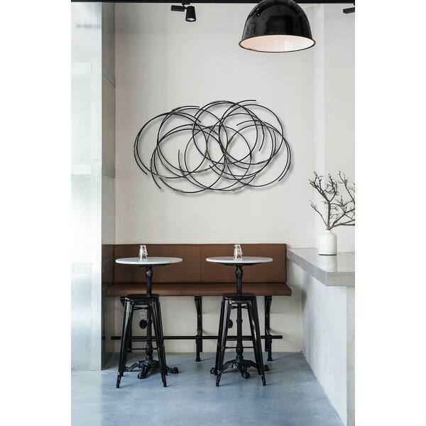 Black Metal Abstract Circular Wall Decor Bed Bath & Beyond 29473750