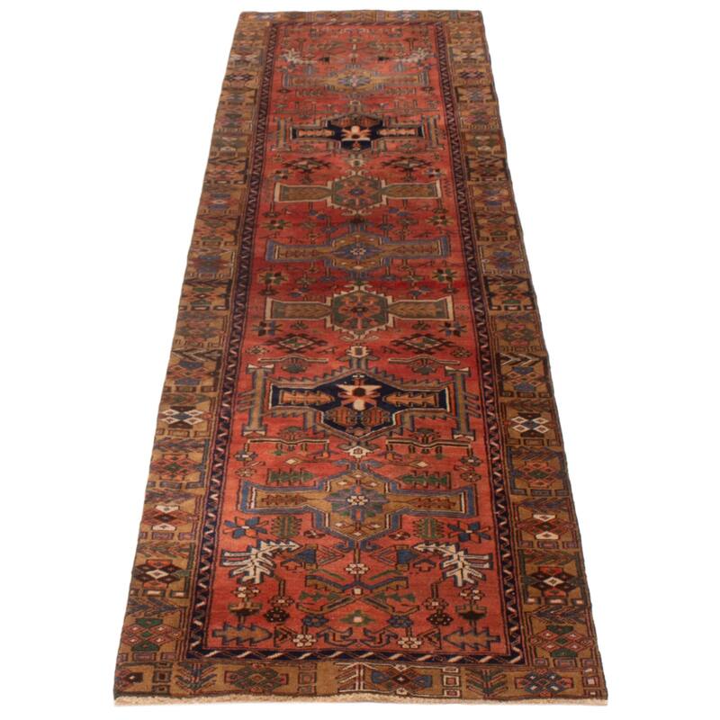 ECARPETGALLERY Hand-knotted Konya Anatolian Copper Wool Rug - 3'0 x 10'8