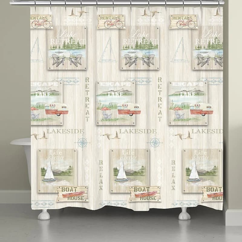 Laural Home Lake Retreat Shower Curtain
