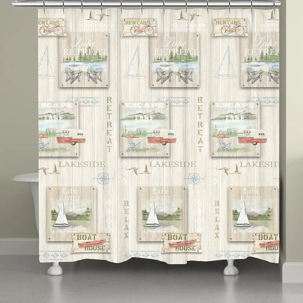 Laural Home Lake Retreat Shower Curtain