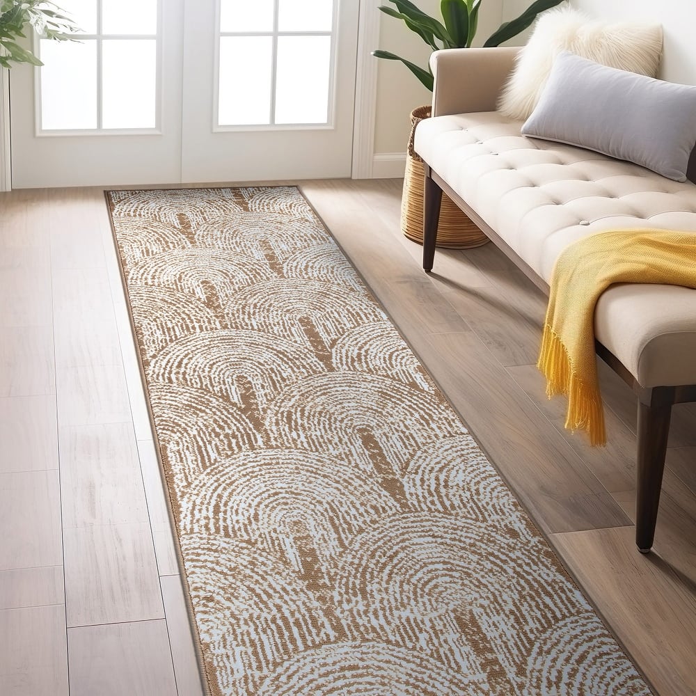 World Rug Gallery Contemporary Bohemian Arch Area Rug