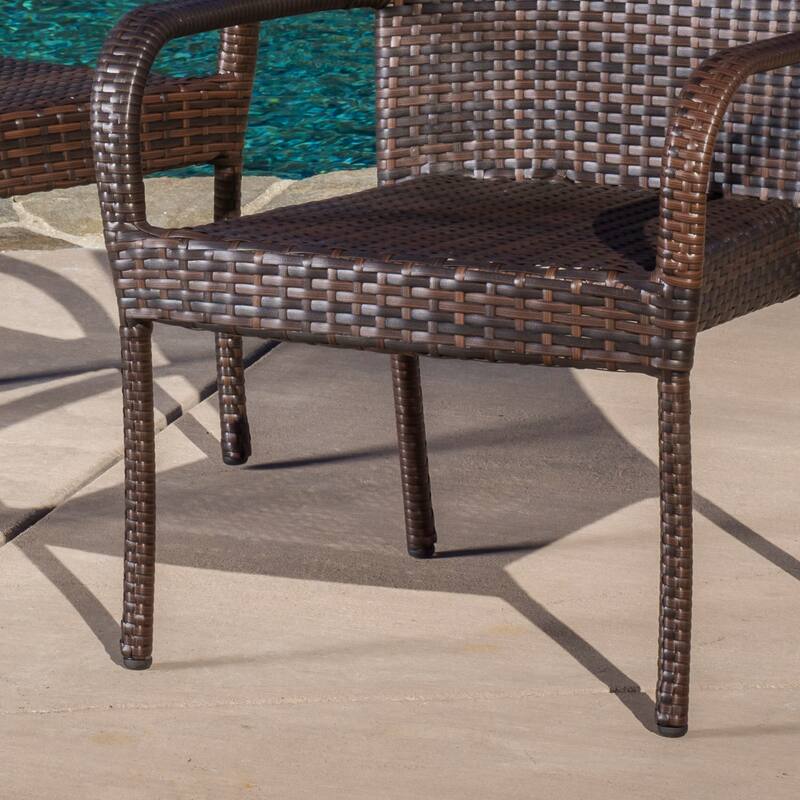 Grant Outdoor 5-piece Wicker Dining Set by Christopher Knight Home