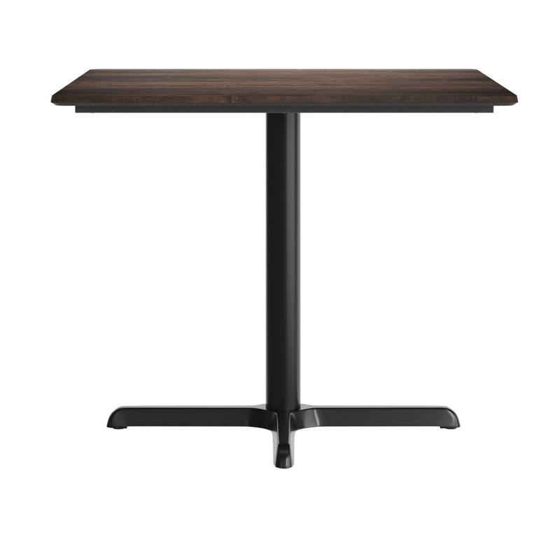 Commercial HPL Tabletop with Table Height Crisscross Base