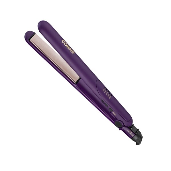 Conair - Cs221cs - Dbl Ceramic 1" Flat Iron Prpl