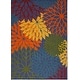 preview thumbnail 59 of 112, Nourison Aloha Floral Modern, Indoor/Outdoor Area Rug 3'6" x 5'6" - Navy/Multicolor