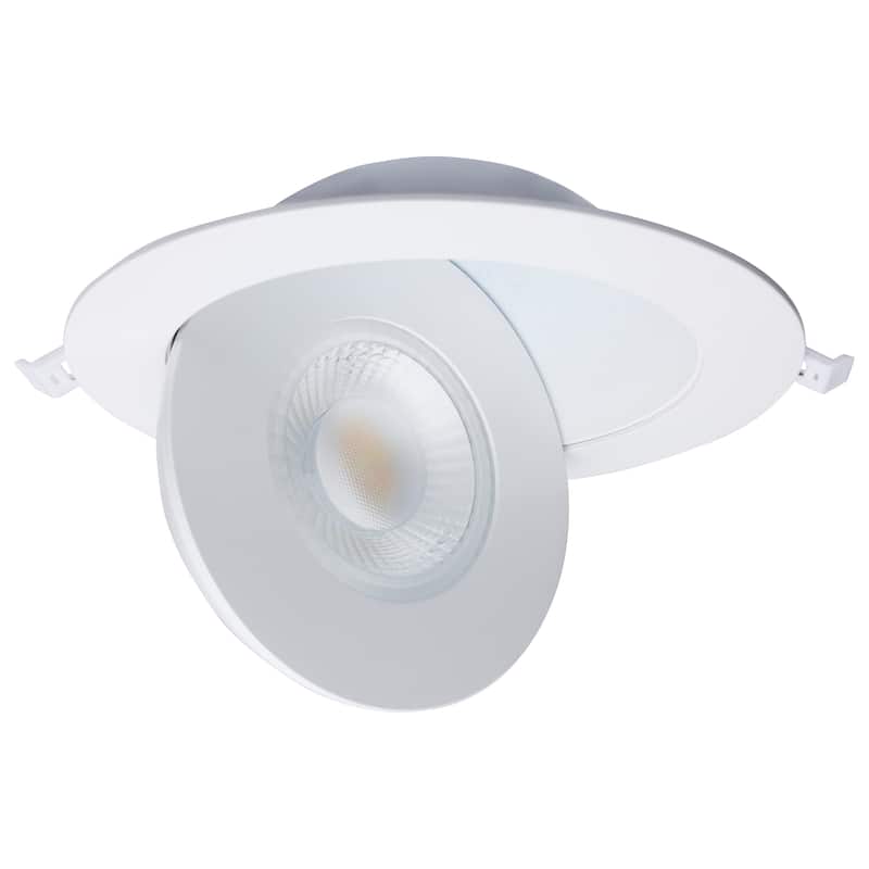 Starfish 15W LED Gimbal Downlight 6 Inch 2700K-5000K RGB Tunable White Remote Driver White