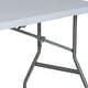 preview thumbnail 10 of 9, 4.97-Foot Bi-Fold Plastic Folding Table with Handle - Event Table