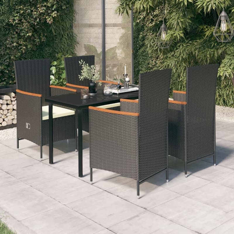 vidaXL Patio Dining Set 3/5/7 Piece Multi Colors 31.5"/55.1" Table Length