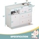preview thumbnail 12 of 10, Baby Dresser with Changing Table Top,Nursery Dresser with 5 Drawers