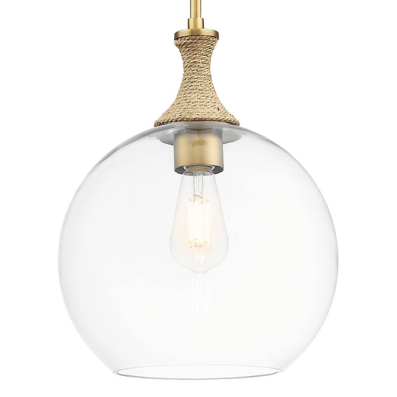 Innovations Lighting 415-1SR-G122-12 Astor 12" Wide Rope Detailed - Brushed Brass