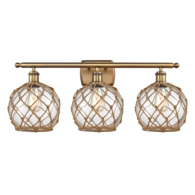 Innovations Lighting Farmhouse Rope 3 Light 26" Wide Bathroom Vanity