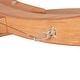 preview thumbnail 8 of 7, Outsunny 1-Person Hammock with Stand Set for Outside & Inside, 154" x 47" Wooden Frame, Cotton Fabric Bed, Safety Cords