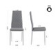preview thumbnail 8 of 31, Grondin Modern Minimalist Style Upholstered Dining Chair Set with High Density Sponge Padded and Chrome Metal Legs