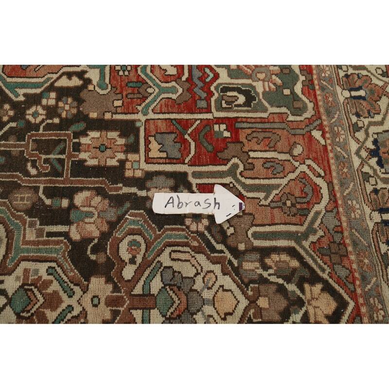 Bakhtiari Vintage Persian Area Rug Hand-Knotted Wool Carpet - 7'1" x 9'9"