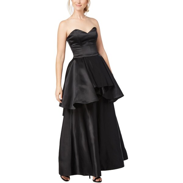 peplum evening dress