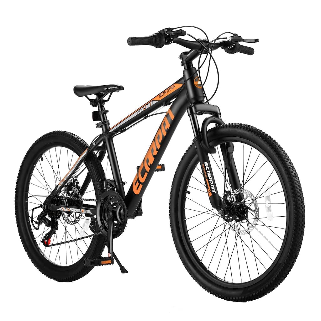 Unisex Mountain Bike - Aluminum Frame, Shimano Gears, Disc Brakes - 24