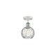 Option Clear Water Glass / White and Polished Chrome