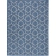 preview thumbnail 50 of 71, Nourison Horizon Indoor/Outdoor Geometric Area Rug 4' x 6' - Denim