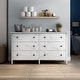 preview thumbnail 6 of 19, DH BASIC Transitional 53-inch Wide 6-Drawer Neutral Youth Dresser by Denhour
