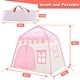 preview thumbnail 9 of 7, Kids Play Tent Princess Playhouse Pink Castle Play Tent