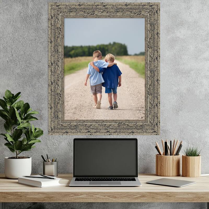 Attic Aged Picture Frame, Photo Frame