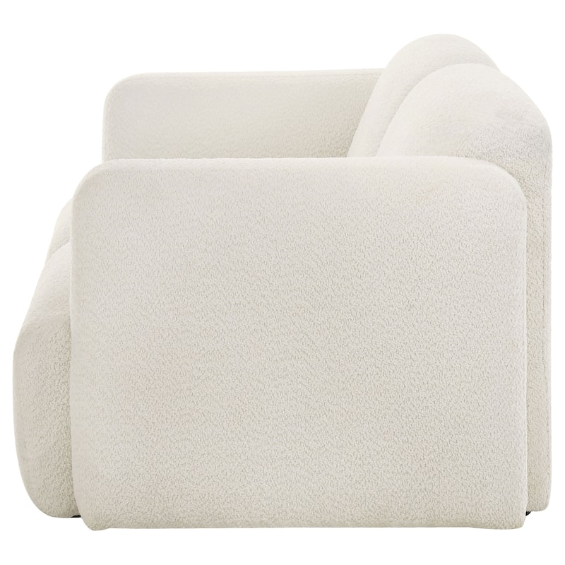 Dorset Fabric Upholstered Round Track Arm Loveseat - 60.25" x 36.75" x 29.25"