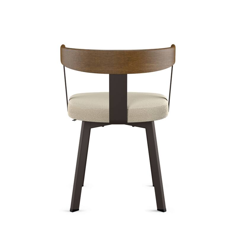 Amisco Lars Dining Chair with Wooden Backrest and Armrests