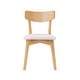 preview thumbnail 100 of 200, Chazz Mid-Century Modern Upholstered Rubberwood Dining Chairs (Set of 2/4) by Christopher Knight Home